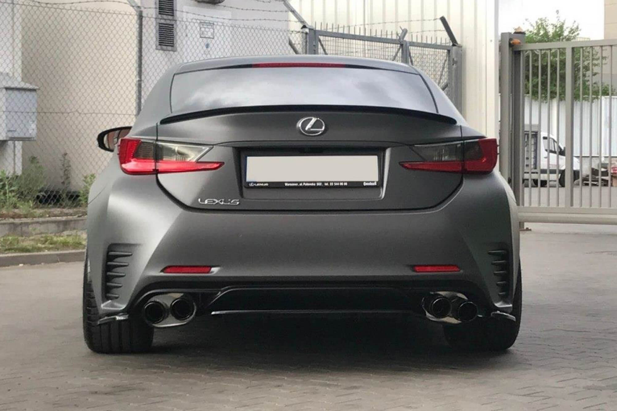 Спојлер  Maxton Design за багажник на Lexus RC по 2014 година, црн мат