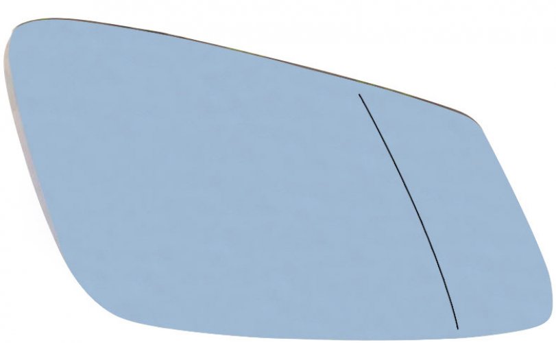 Десно  асферично плаво стакло за ретровизор со подгревање  AutoPro за BMW серија 1 F20 5 врати 11.2010-01.2019, BMW серија 1 F21 3 врати 12.2011-01.2019, BMW серија 2 F22 купе 10.2013-01.2020, BMW серија 2 F23 кабрио 10.2013-01.2020, BMW серија 3 F30 седан 10.2011-