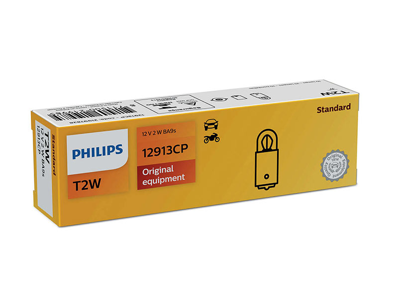 Халогенска сијалица Philips T2W Standard 12V, 2W, BA9S, 1 бр.