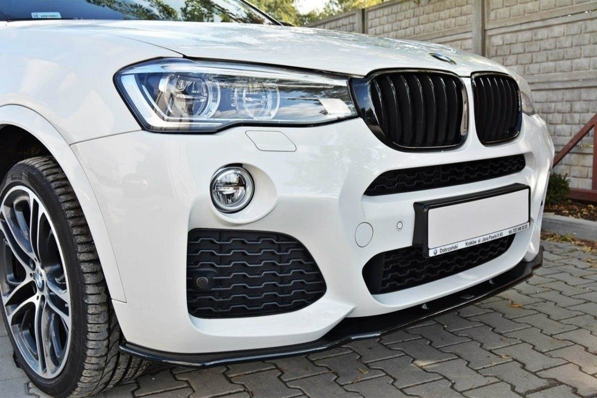 Спојлер  Maxton Design за преден  M Technik браник за BMW X4 F26 по 2014 година, боја карбон