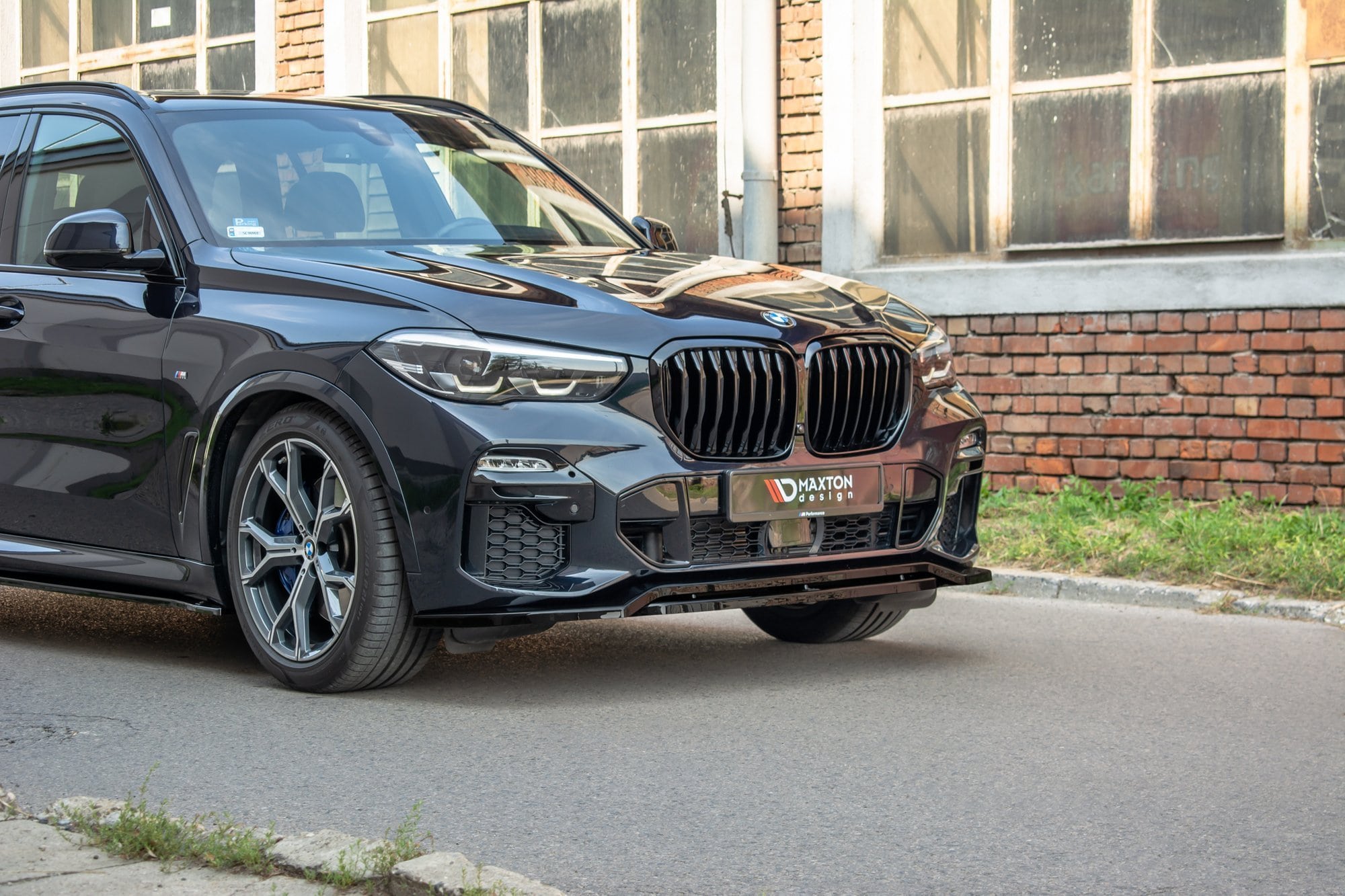 Спојлер  Maxton Design за преден  M Technik браник за BMW X5 G05 по 2018 година, црн мат