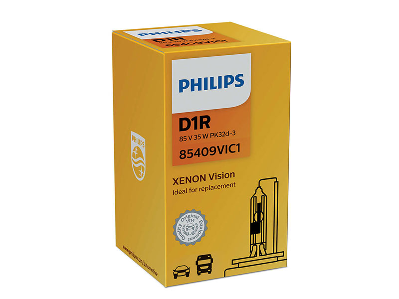 Ксенон сијалица Philips D1R Vision 85V, 35W, PK32D-3 1бр.