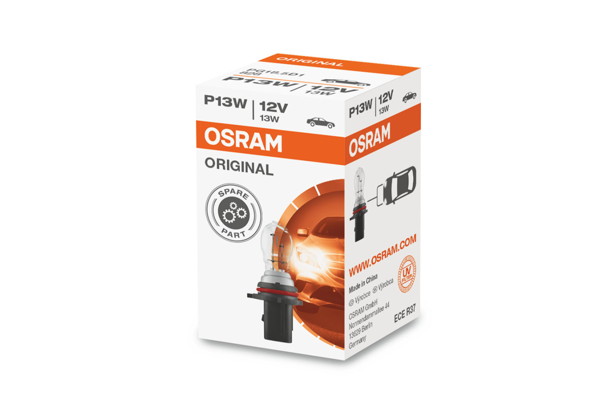 Халогенска сијалица Osram P13W Original 12V, 13W, PG18.5D-1, 250LM, 1 број