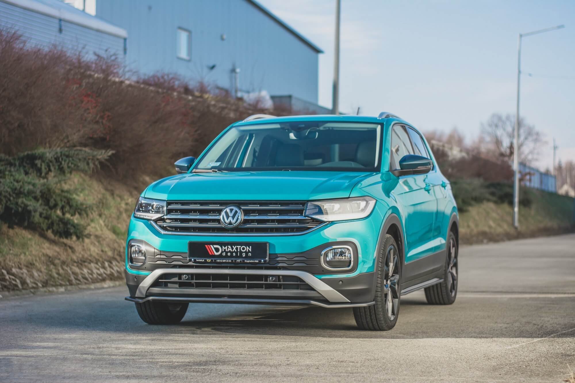 Додатоци  Maxton Design за прагови на VW T-Cross по 2018 година, црн лак