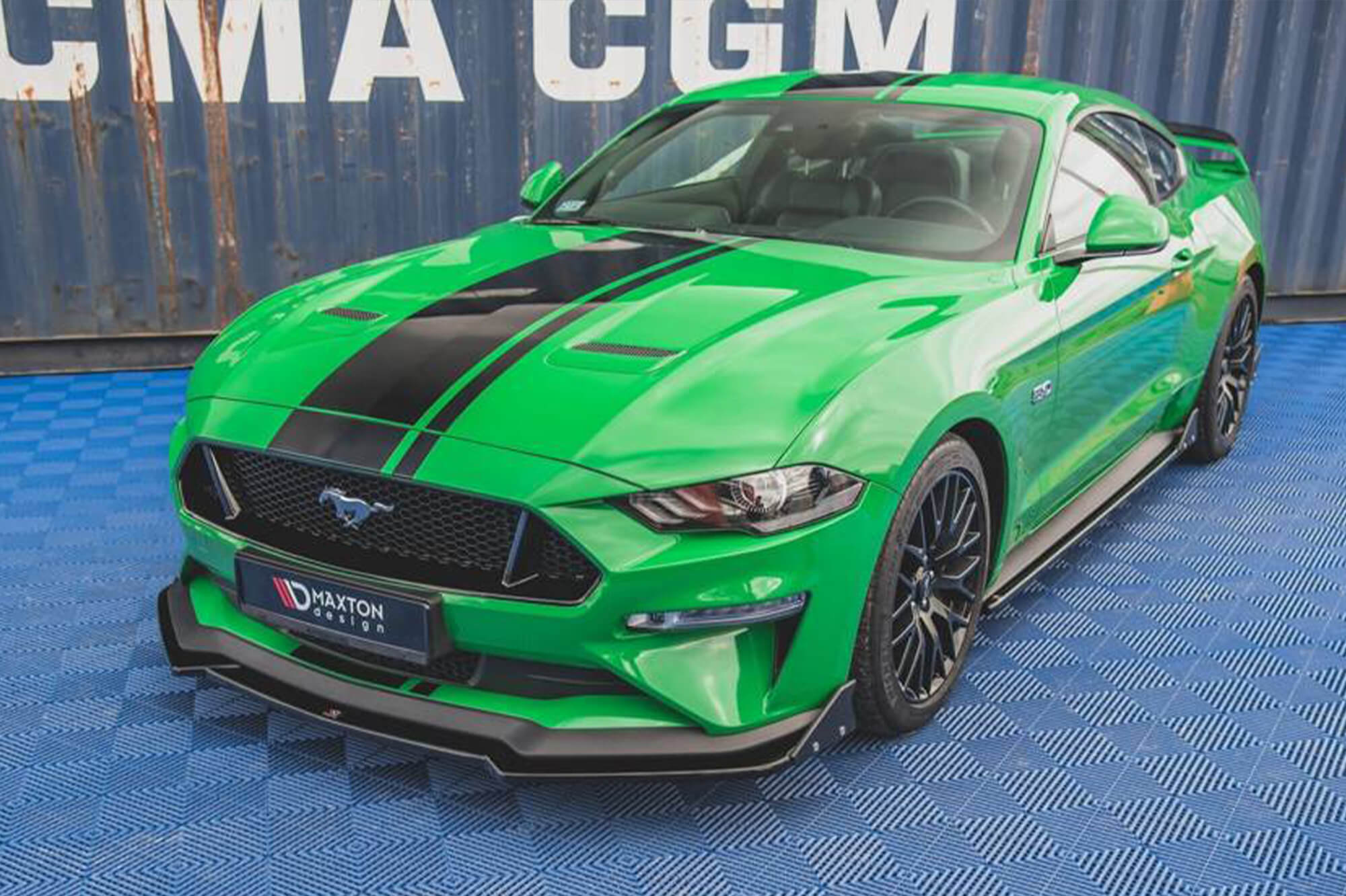 Спојлер  Maxton Design верзија 1 за преден  GT браник на Ford Mustang по 2017 година, боја карбон