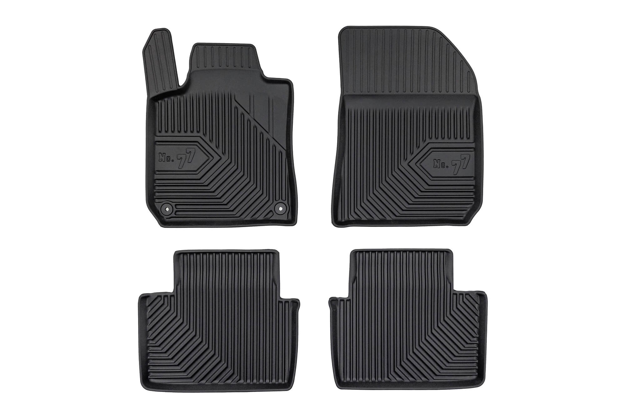 2.5D гумени патосници Frogum модел 77 за Peugeot 308 2013-2021, 4 дела, црни