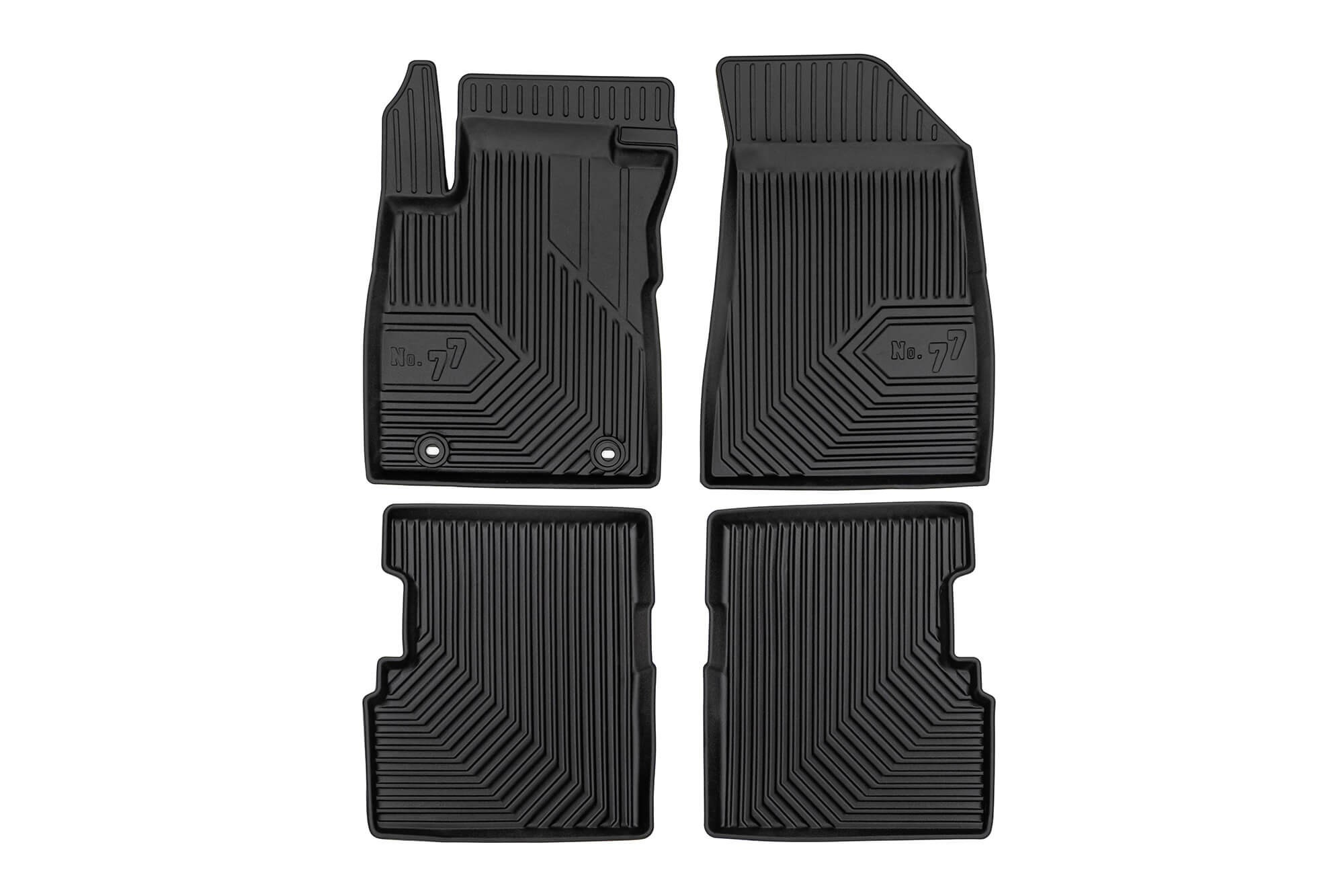 2.5D гумени патосници Frogum модел 77 за MG ZS по 2017 година, 3 дела, црни