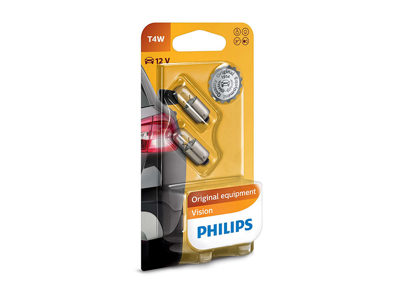 Халогенска сијалица Philips T4W Standard 12V, 4W, BA9S, 1 бр.