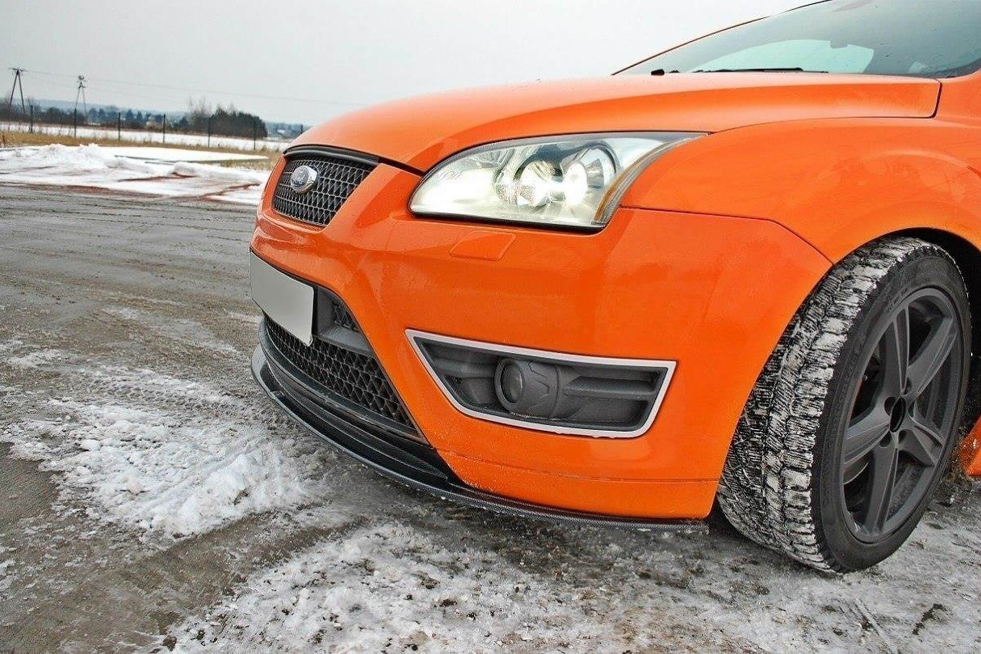 Спојлер  Maxton Design верзија 2 за преден  ST браник на Ford Focus 2004-2007, боја карбон