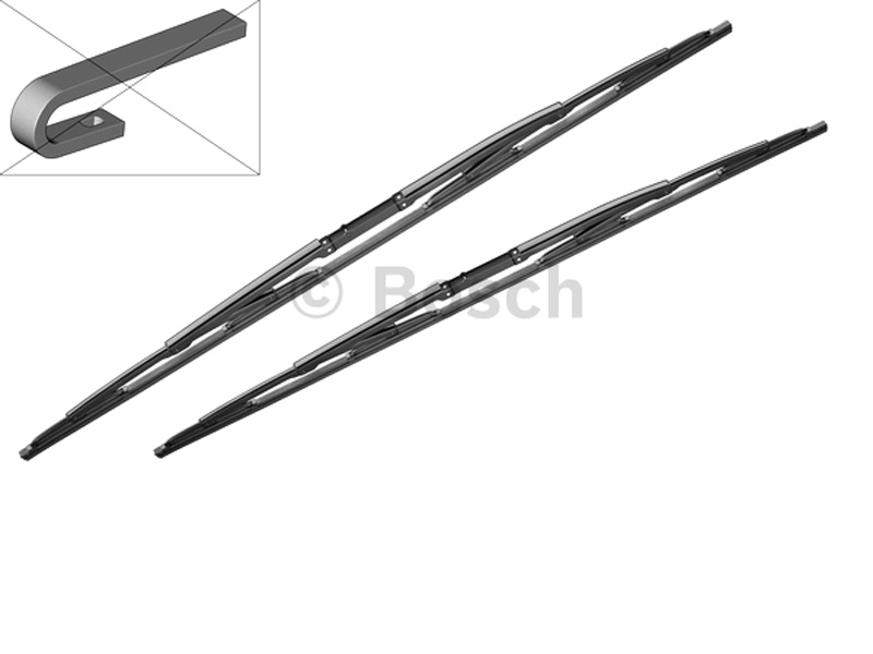 Комплет Бришачи  BOSCH Twin 808, 650мм + 650мм, без спојлер