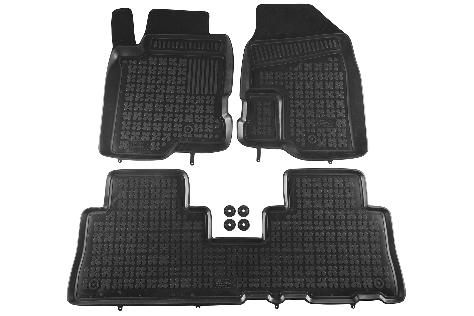 Гумени патосници Rezaw-Plast за Chevrolet Captiva Opel Antara 2006-2015 3 дела црни