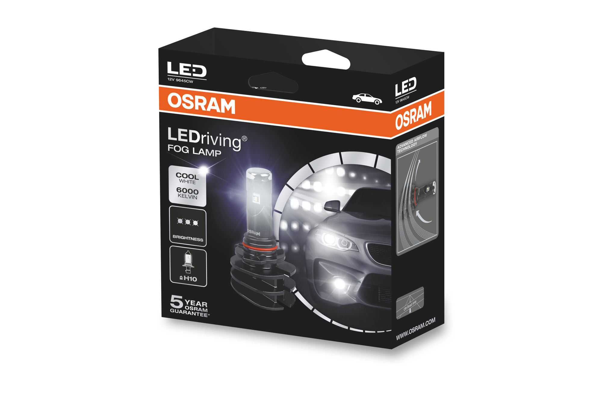 LED сијалици Osram за халогенки H10 12V, 13W, 6000K