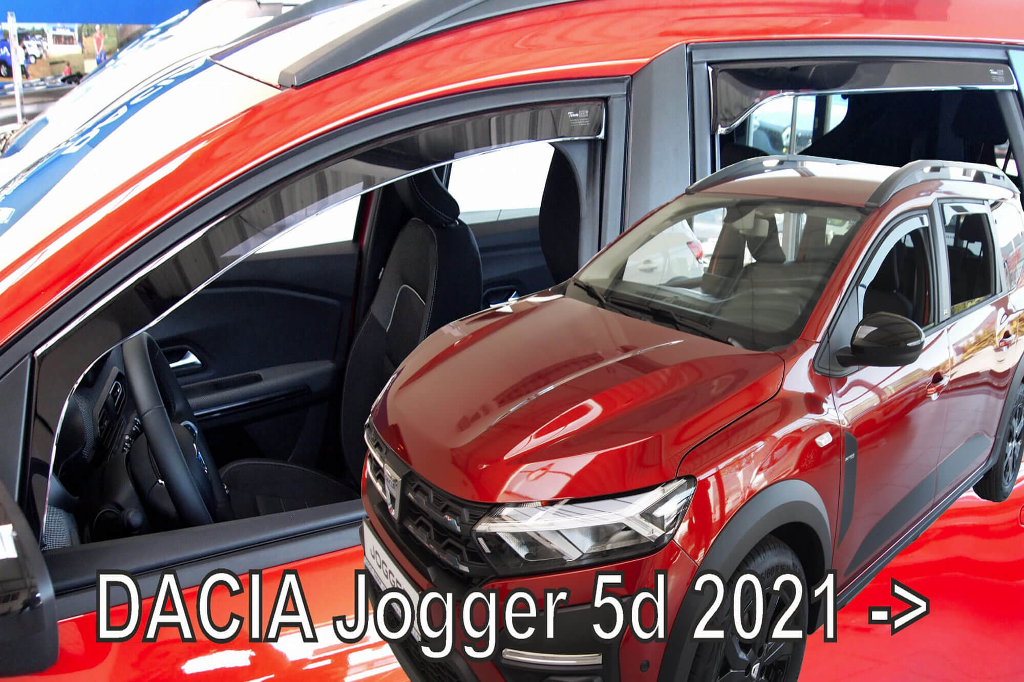 Комплет ветробрани Heko за Dacia Jogger по 2021 година, затемнети, 4 бројки