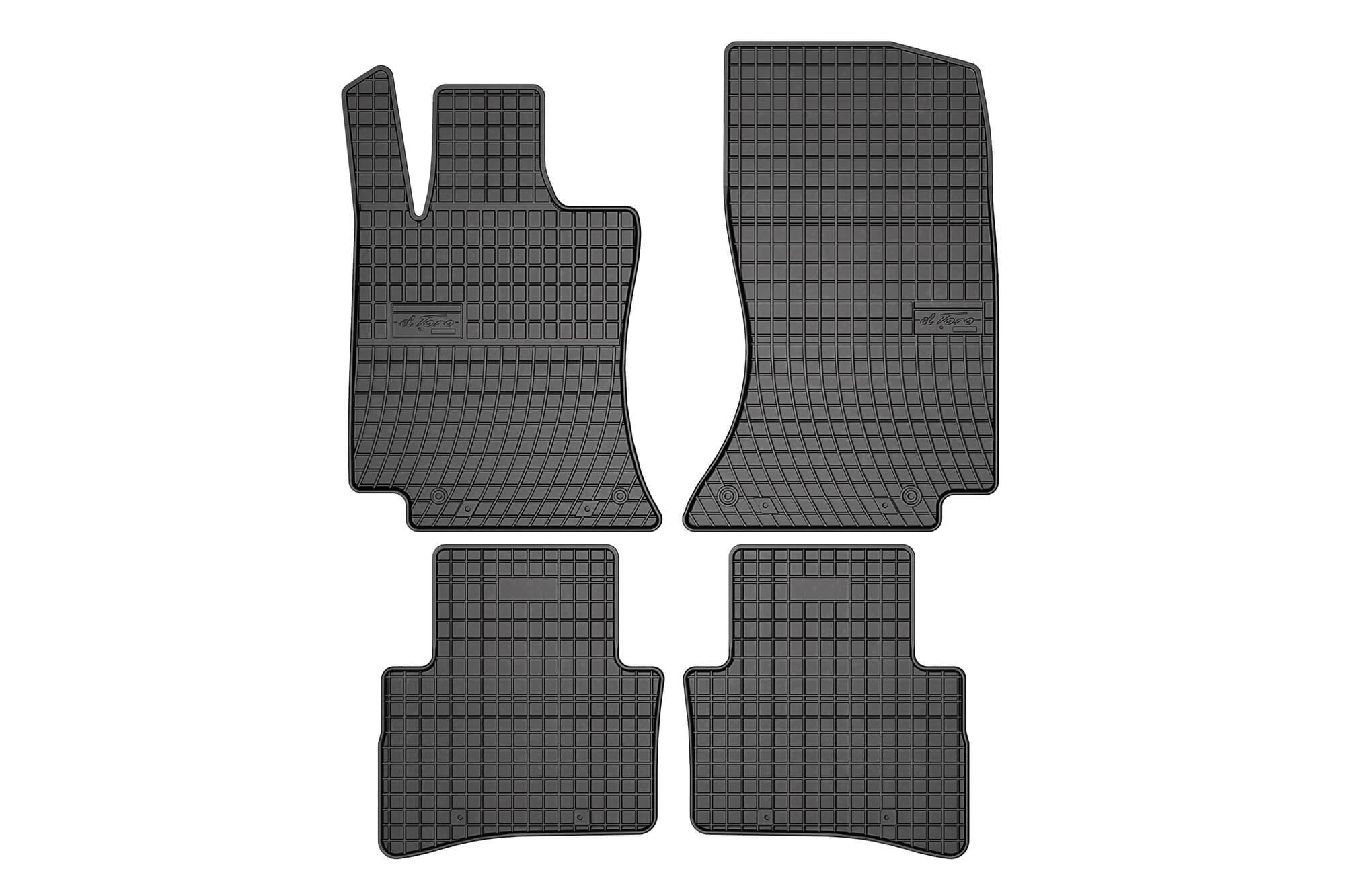 Гумени патосници Frogum за Mercedes E класа W214 седан, S214 караван по 2023 година, 4 дела, црни