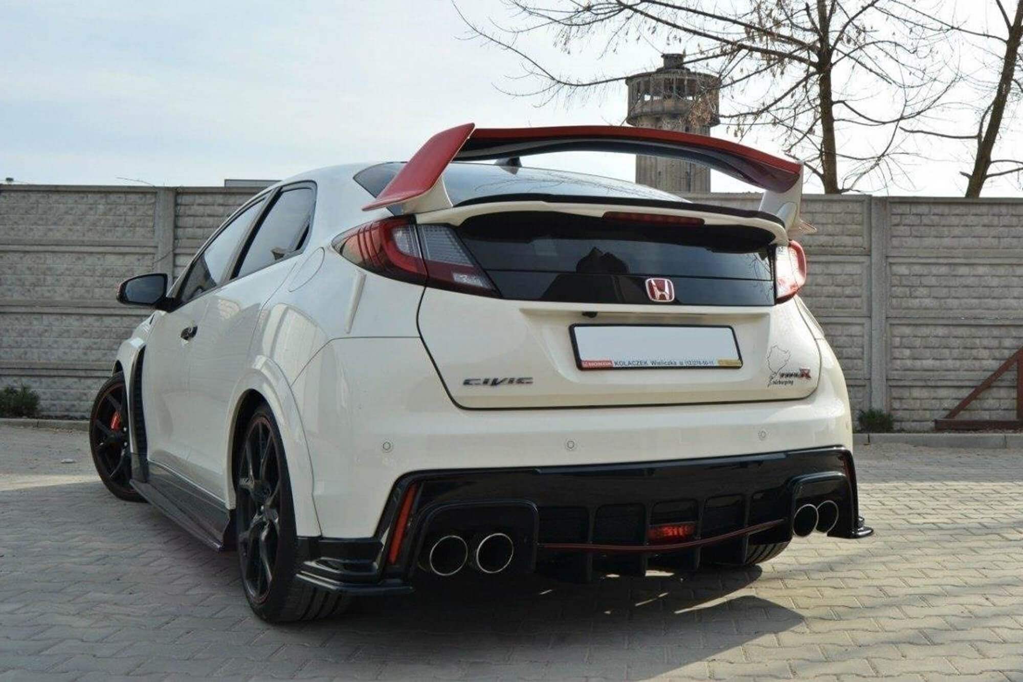 Спојлер  Maxton Design верзија 2 тип Type-R за багажник на Honda Civic по 2015 година, црн мат