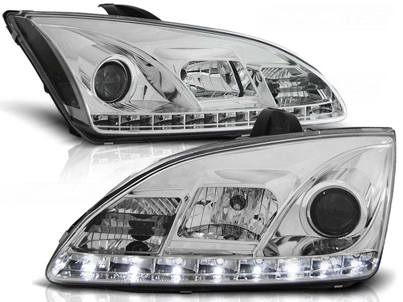 Комплет тунинг фарови со LED светла за Ford FOCUS MK2 09.2004-01.2008 , лев и десен