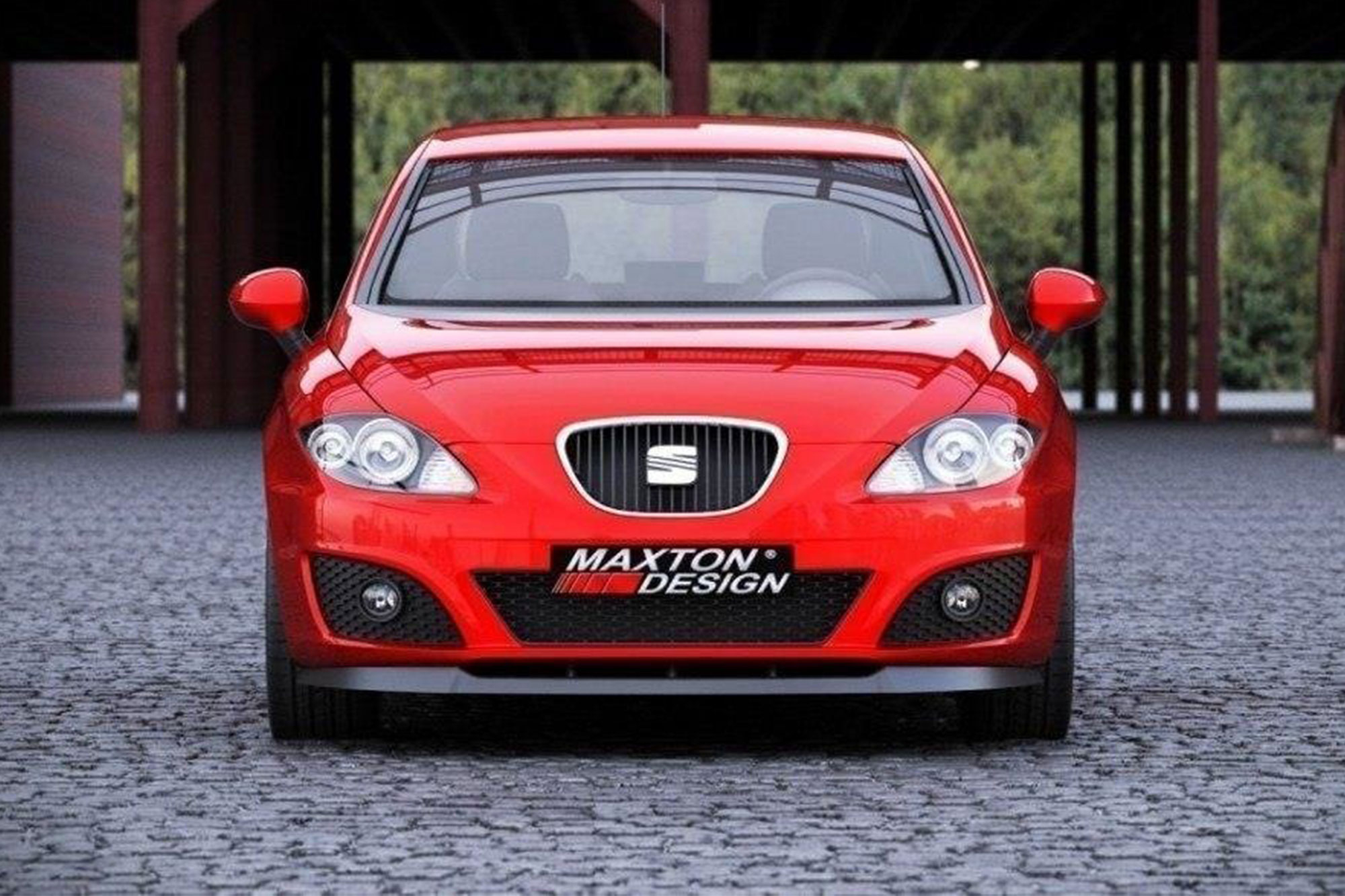 Спојлер Maxton Design за преден стандарден браник за SEAT Leon Mk2 2009-2012, црн лак