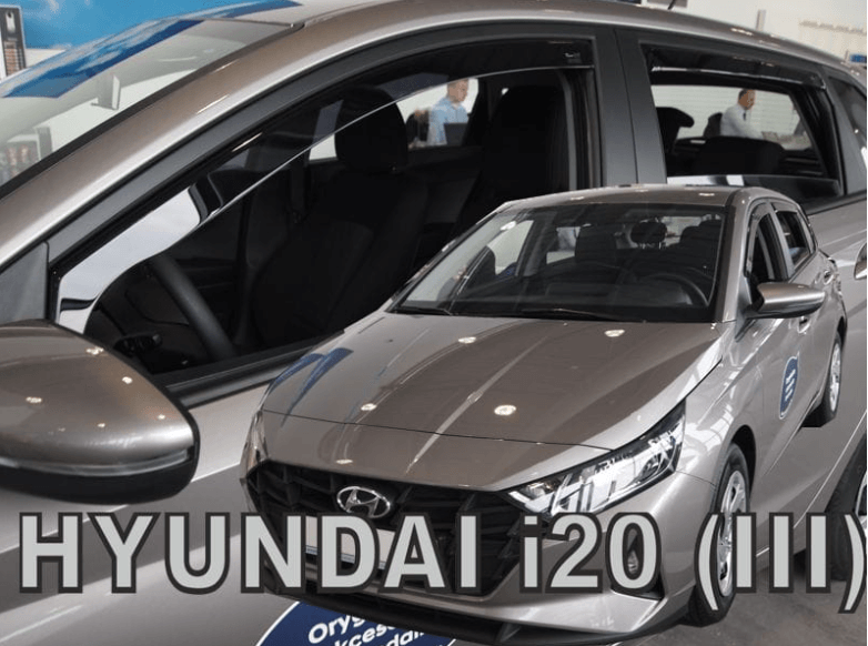 Комплет ветробрани Heko за Hyundai I20 хечбек по 2020 година со 5 врати, затемнети, 4 бројки