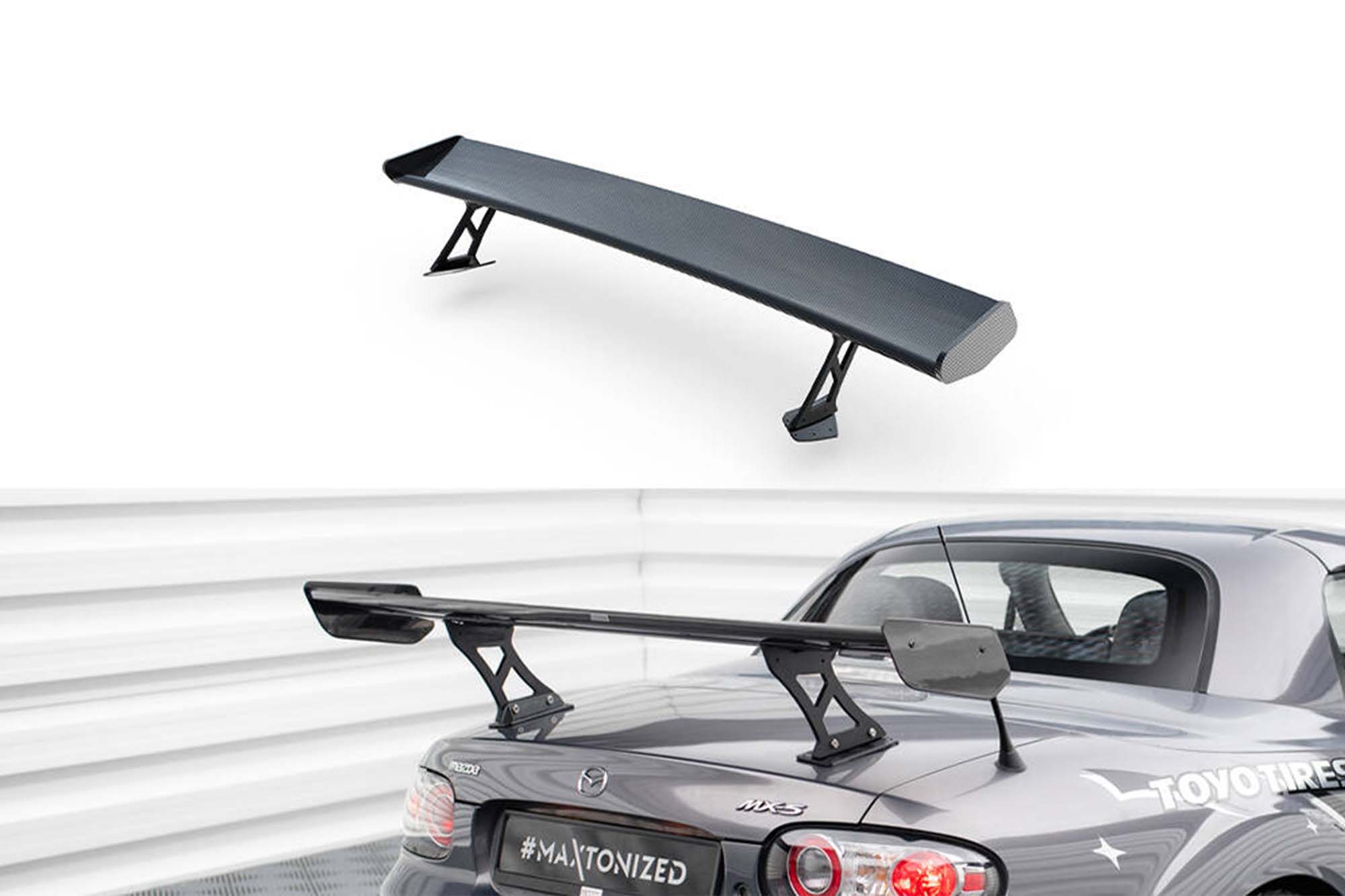 Карбонски Спојлер  Maxton Design за багажник тип крило на Mazda MX5 Hardtop NC 2005-2009