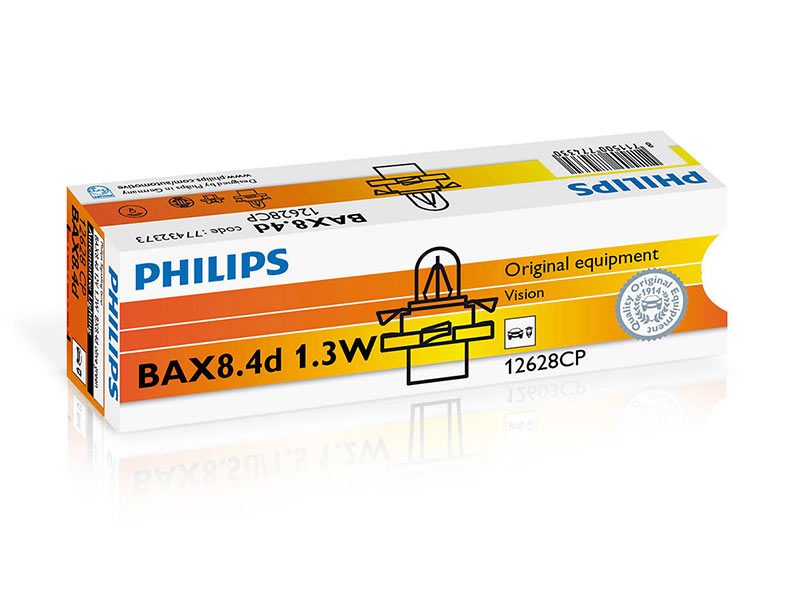 Сијалица за контролна табла/ шалт табла Philips B8.4D Standard маслено зелена 12V, 1.3W, B8.4D, 1 бр.