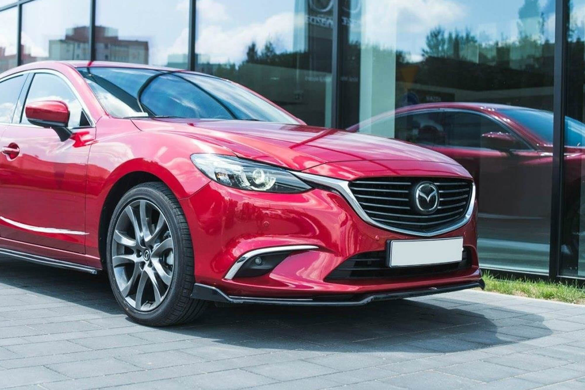 Спојлер  Maxton Design верзија 2 за преден  браник на Mazda 6 2014-2017, црн мат