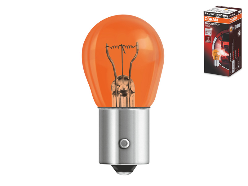 Халогенска сијалица Osram PY21W Truckstar Pro 24V, 21W, BAU15s, 1 бр.