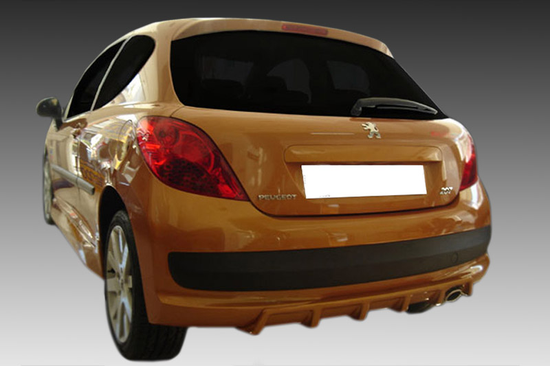 Дифузер  Motordrome Design за заден браник Peugeot 207 2006-2014