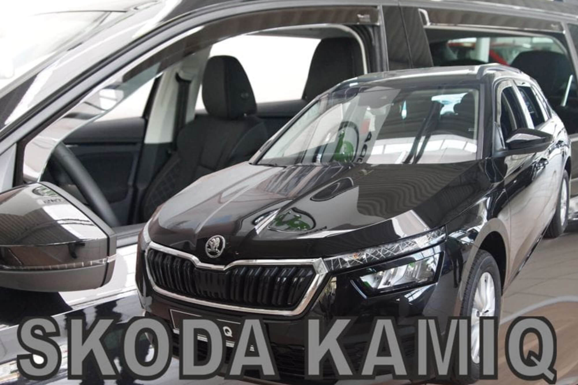 Комплет ветробрани Heko за Skoda Kamiq по 2019 година, затемнети, 4 бројки