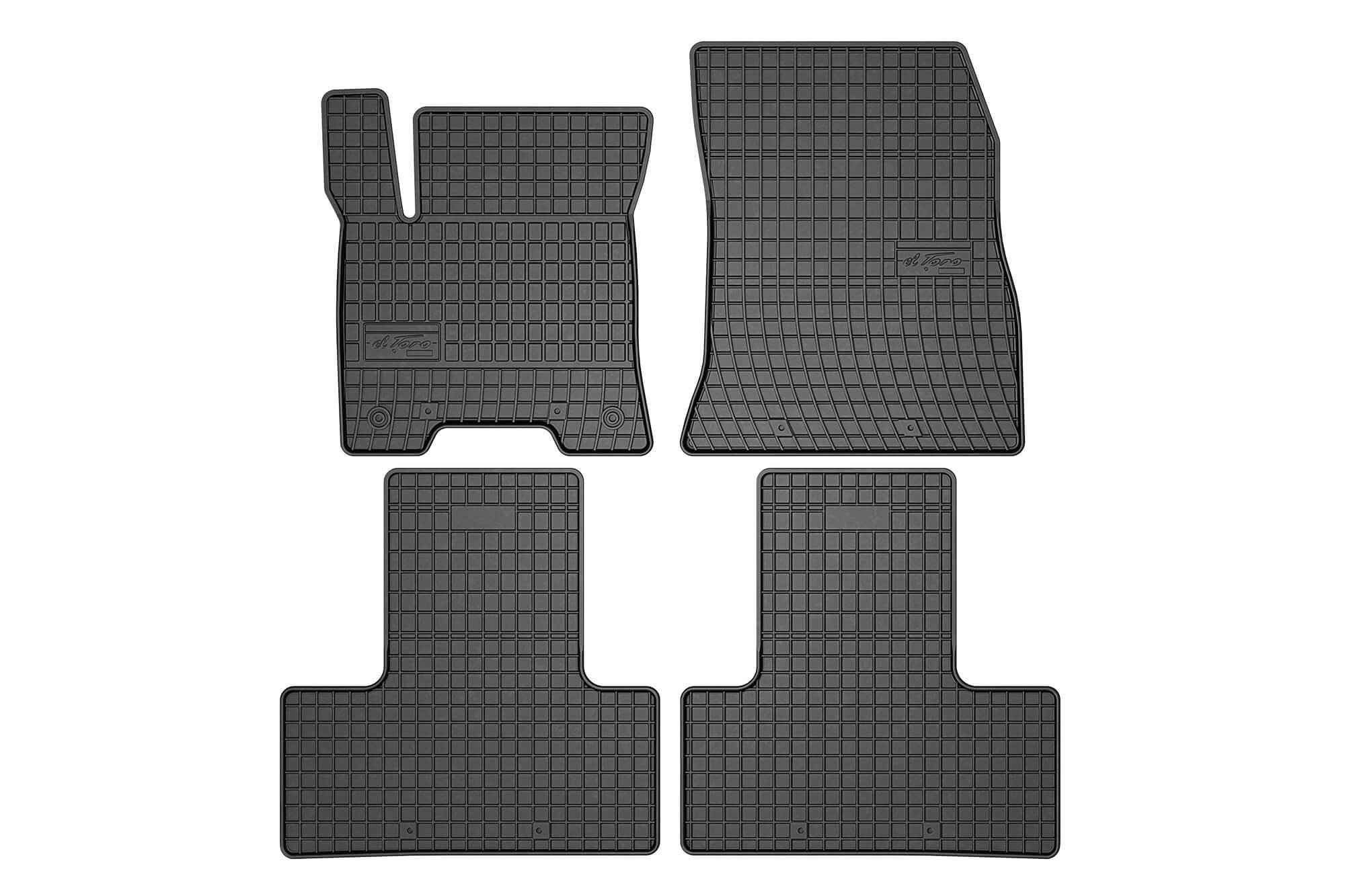 Гумени патосници Frogum за Mercedes EQB X243 по 2021 година, 4 дела, црни