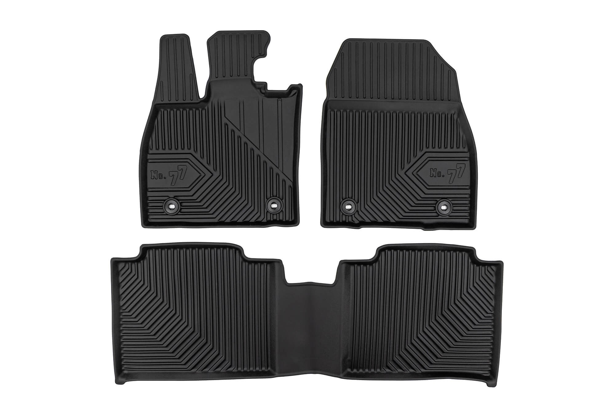 2.5D гумени патосници Frogum модел 77 за Lexus RZ по 2022 година, 3 дела, црни