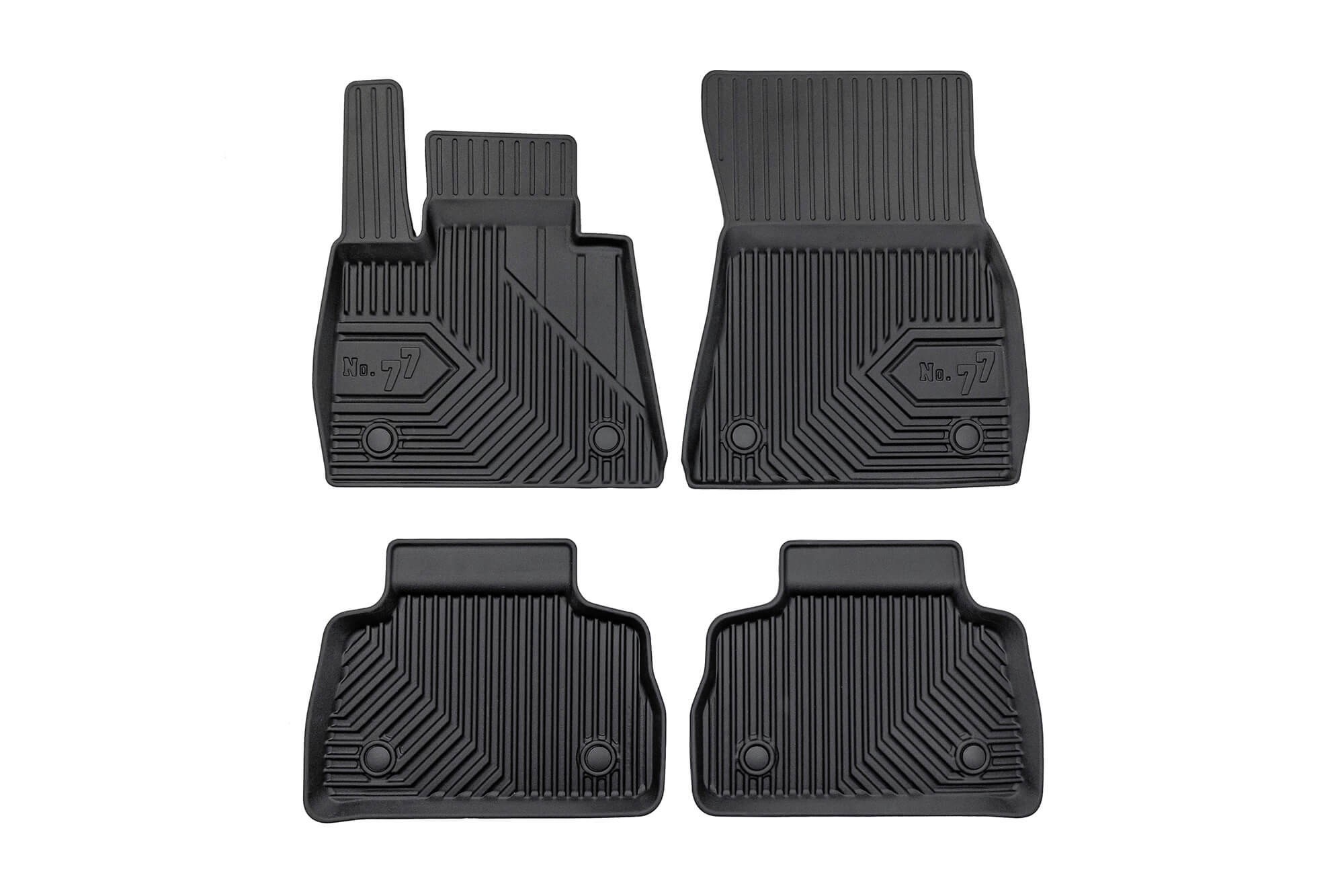 2.5D гумени патосници Frogum модел 77 за BMW X6 G06 по 2019 година, 3 дела, црни