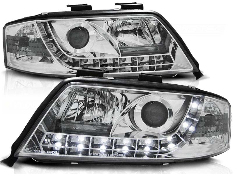 Комплет тунинг фарови со LED светла за Audi A6 C5 06.2001-05.2004 седан/караван , лев и десен