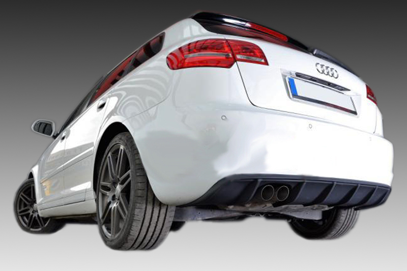 Дифузер  Motordrome Design за заден браник Audi A3 8P Sportback 2008-2012