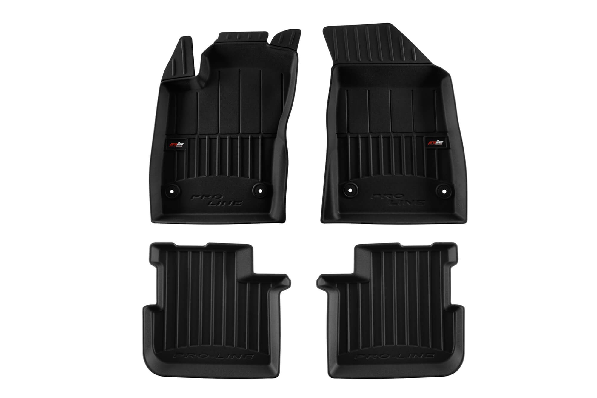 3D Гумени патосници Frogum за Fiat Tipo седан по 2015 година, 4 дела, црни