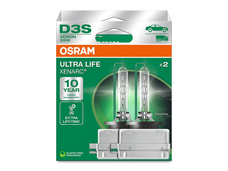 Комплет 2 бр. ксенон сијалици Osram D3S Ultra Life 42V, 35W, PK32d-5