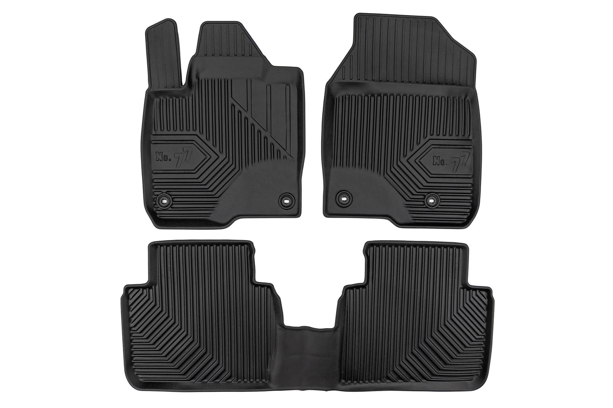 2.5D гумени патосници Frogum модел 77 за Honda ZR-v по 2023 година, 3 дела, црни