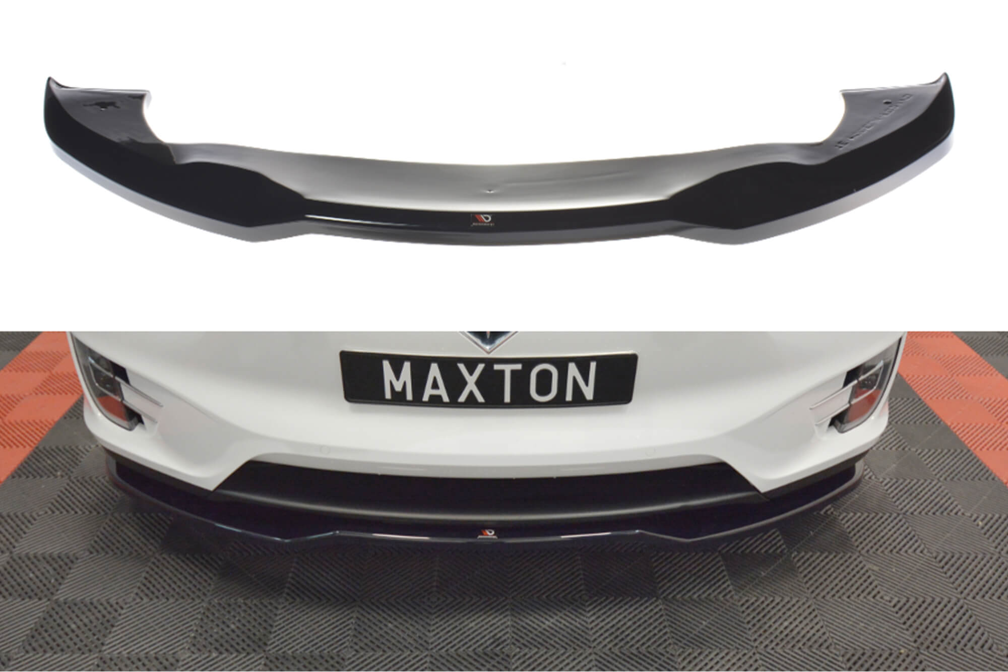 Спојлер  Maxton Design верзија 2 за преден  браник на Tesla Model X по 2015 година, црн мат