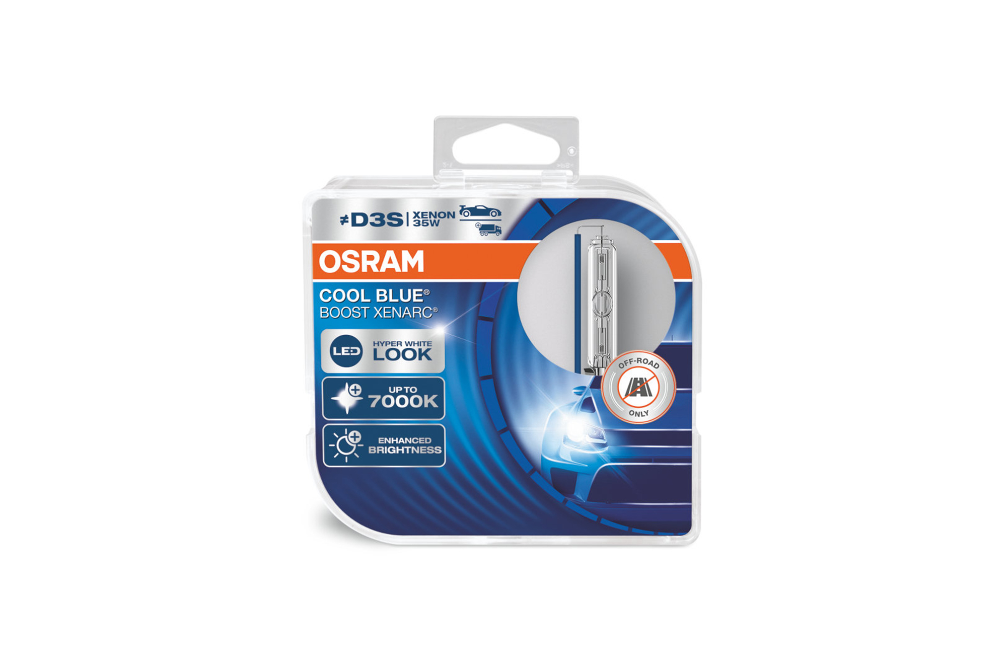 Комплет 2 бројки ксенон сијалици D3S Osram Cool Blue Boost 42V, 35W, PK32d-5, 7000K