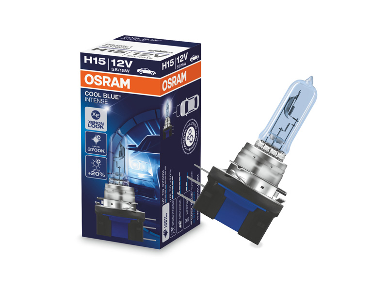 Халогенска сијалица Osram H15 Cool Blue Intense 12V, 55/15W, PGJ23t-1, 1 бр.