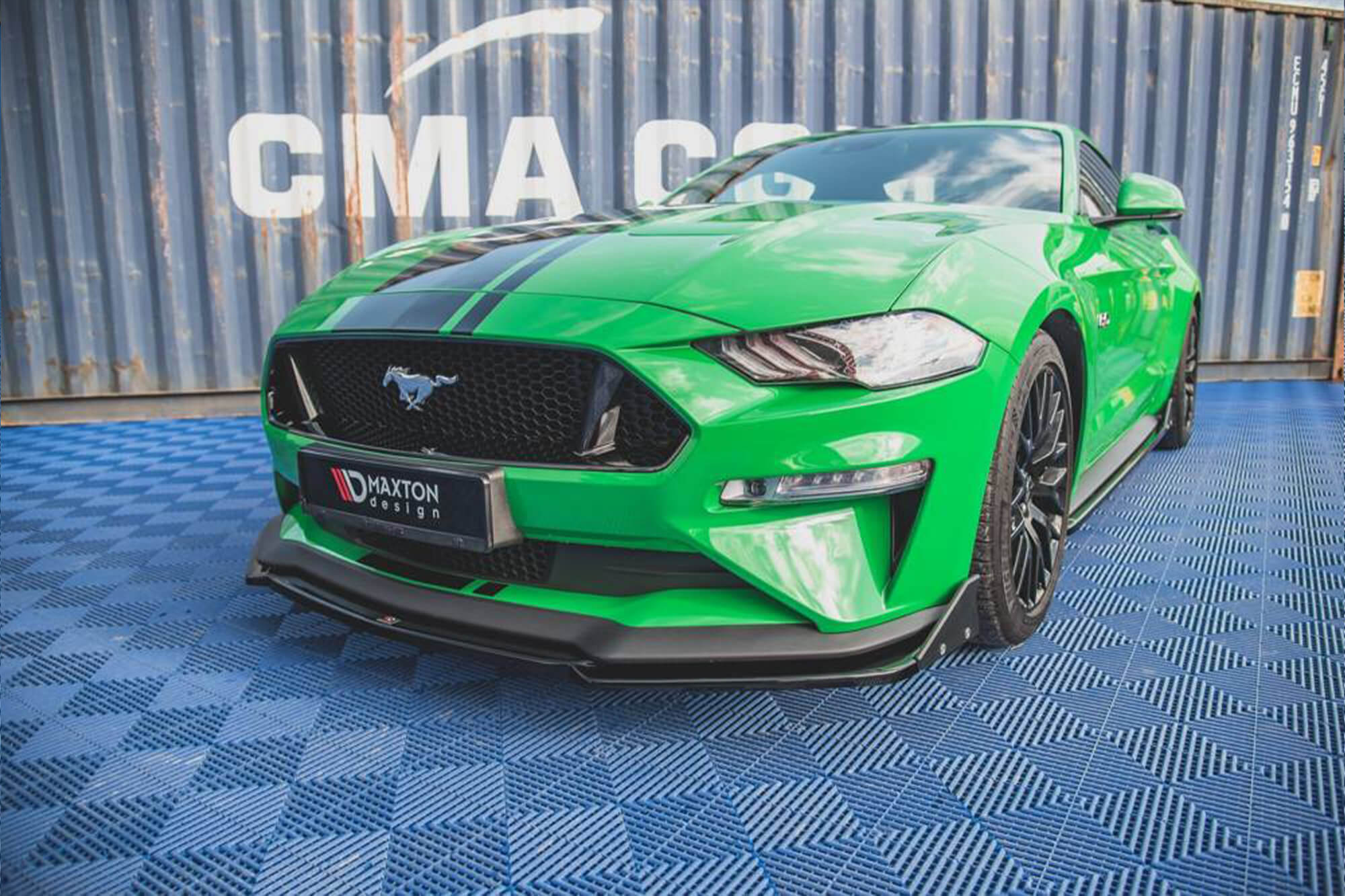 Спојлер  Maxton Design верзија 2 за преден  GT браник на Ford Mustang по 2017 година, боја карбон