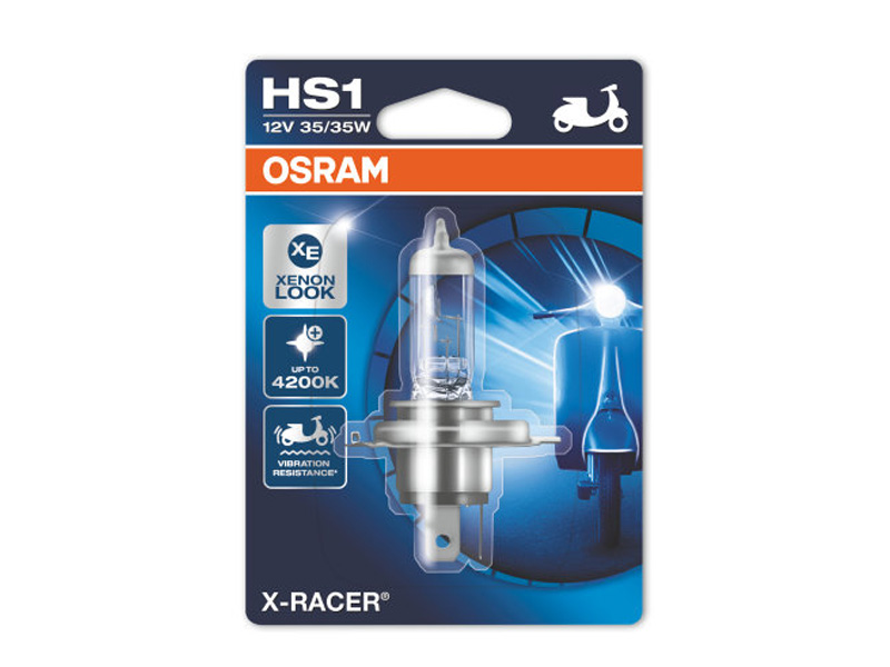 Халогенска сијалица Osram HS1 Moto X-Racer 12V, 35/35W, PX43t, 1 бр.