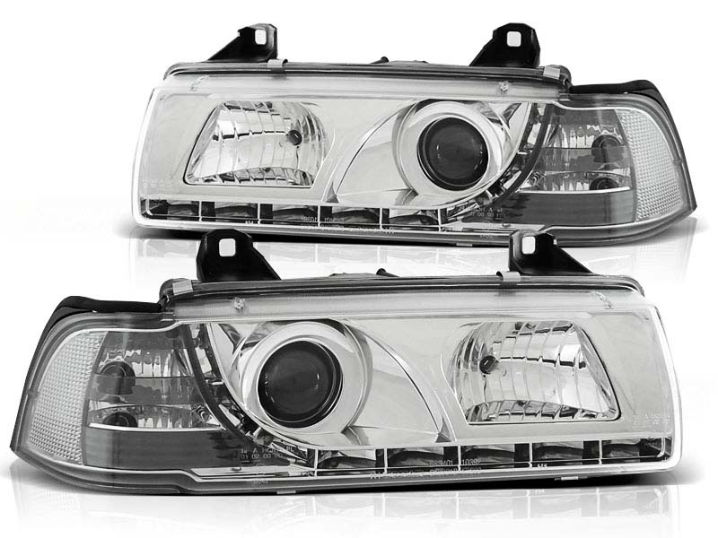 Комплет тунинг фарови со LED светла за BMW 3 E36 12.1990-08.1999 седан/компакт/караван , лев и десен