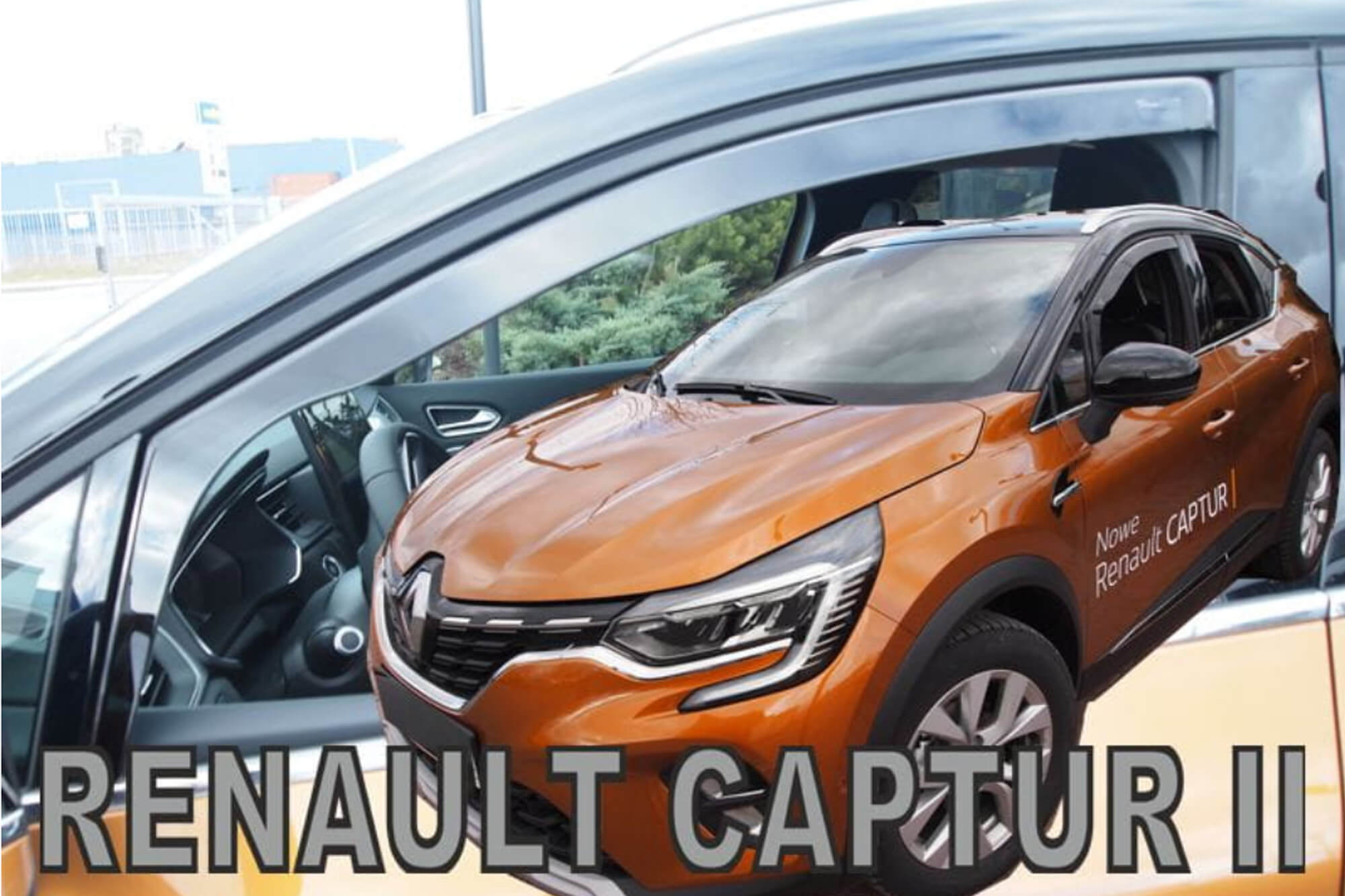 Предни ветробрани Heko за Renault Captur по 2019 година, затемнети, 2 бројки