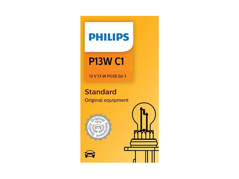 Халогенска сијалица Philips P13W Standard 12V, 13W, PG18.5D-1, 1 бр.