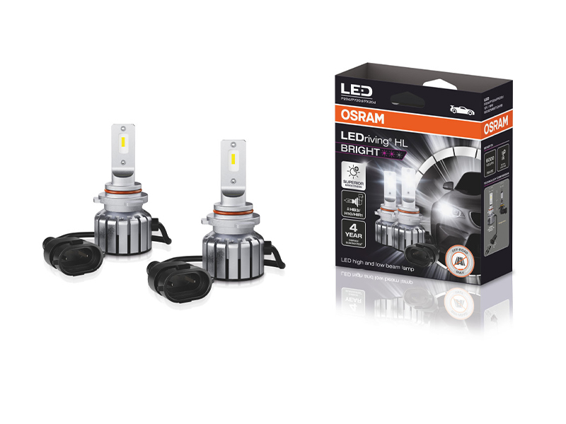 LED сијалици Osram Bright HB3/H10/HIR1 12V, 19W, 6000K