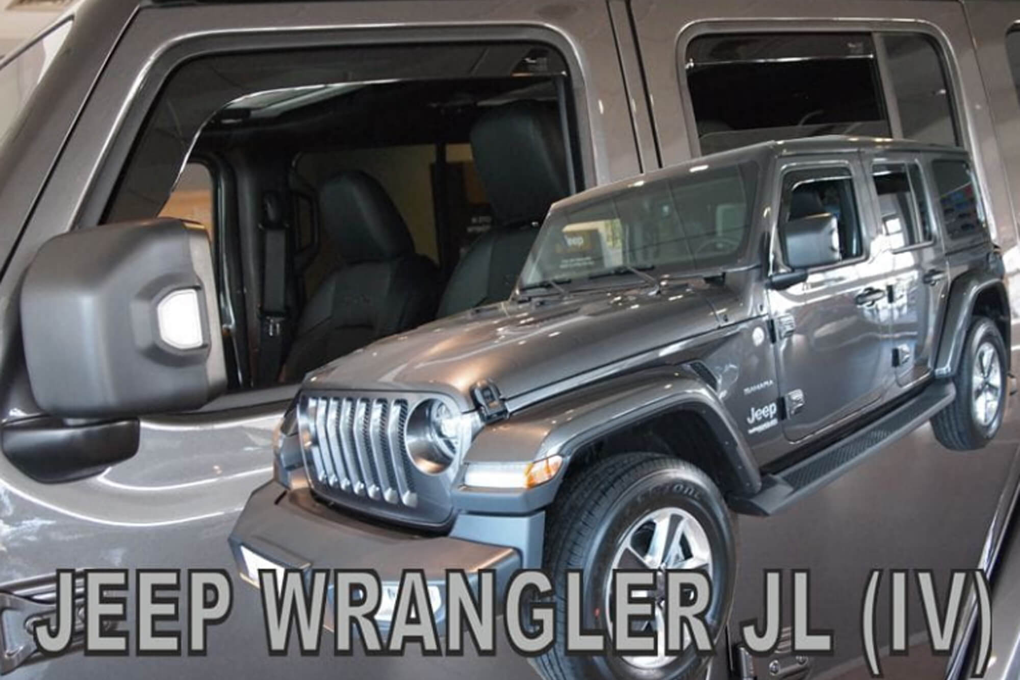 Комплет ветробрани Heko за Jeep Wrangler JL 5D по 2019 година, затемнети, 4 бројки