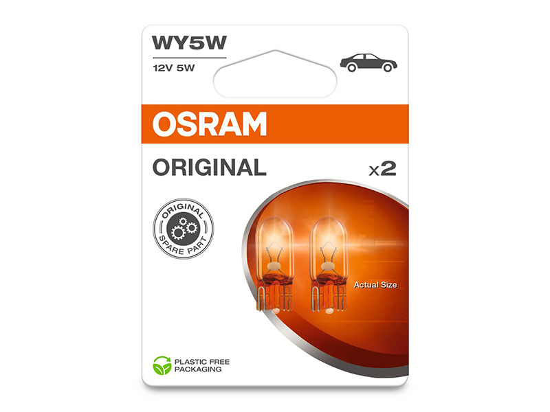 Комплет 2 бр. халогенски сијалици Osram WY5W Original 12V, 5W, W2.1X9.5D