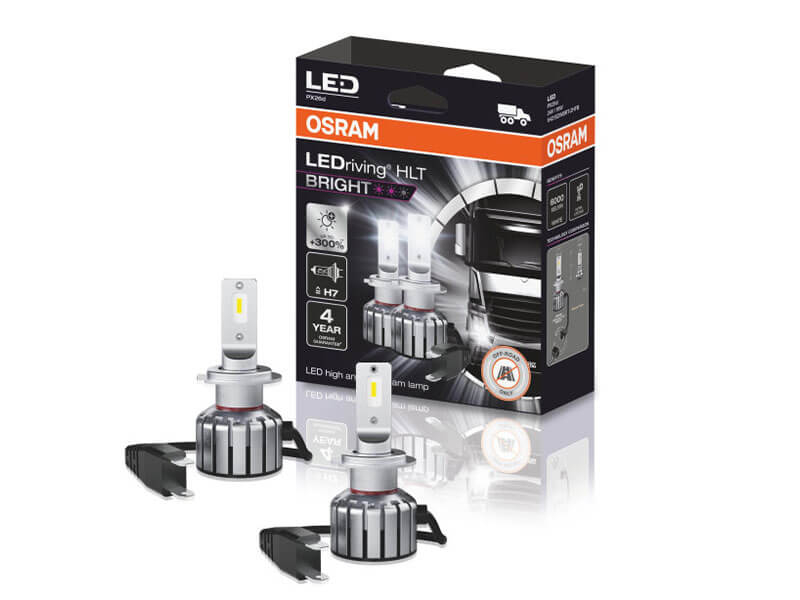 LED сијалици Osram HLT Bright H7 24V, 18W, 1700lm, 6000K