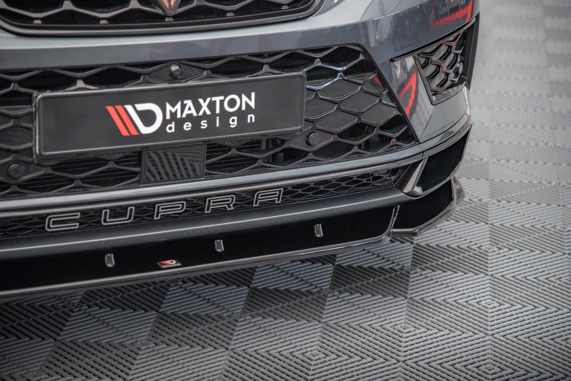 Спојлер  Maxton Design верзија 2 за преден  браник на Seat Cupra Ateca по 2018 година, црн мат