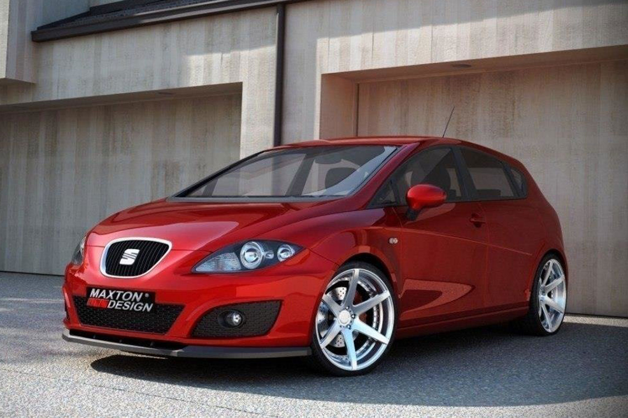 Спојлер Maxton Design за преден стандарден браник за SEAT Leon Mk2 2009-2012, боја карбон